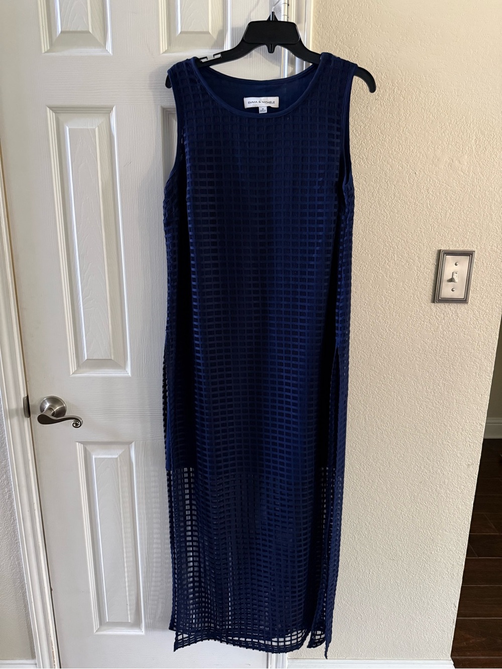 Emma & Michele Navy Sleeveless Maxi Dress